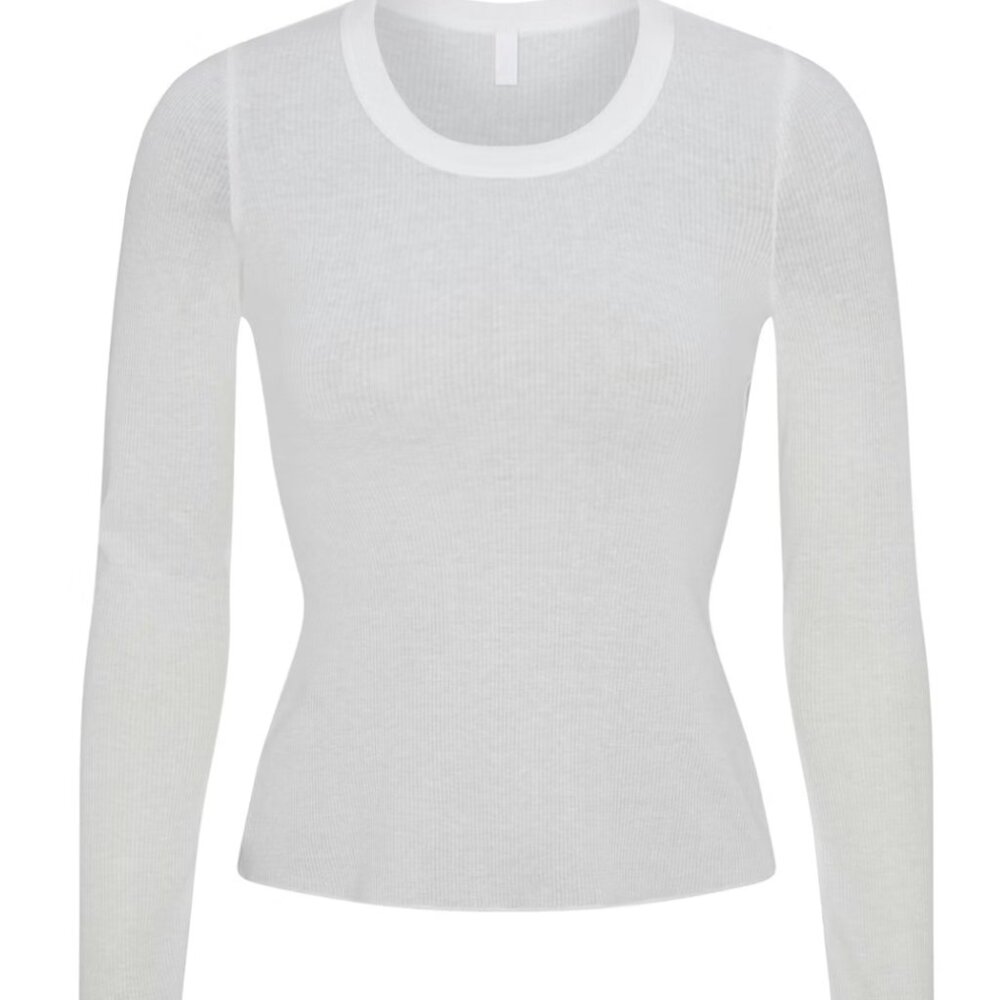 SKIMS Sheer Long Sleeve Crew Neck